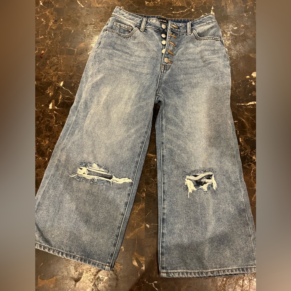 Poison Mushroom Denim Pants